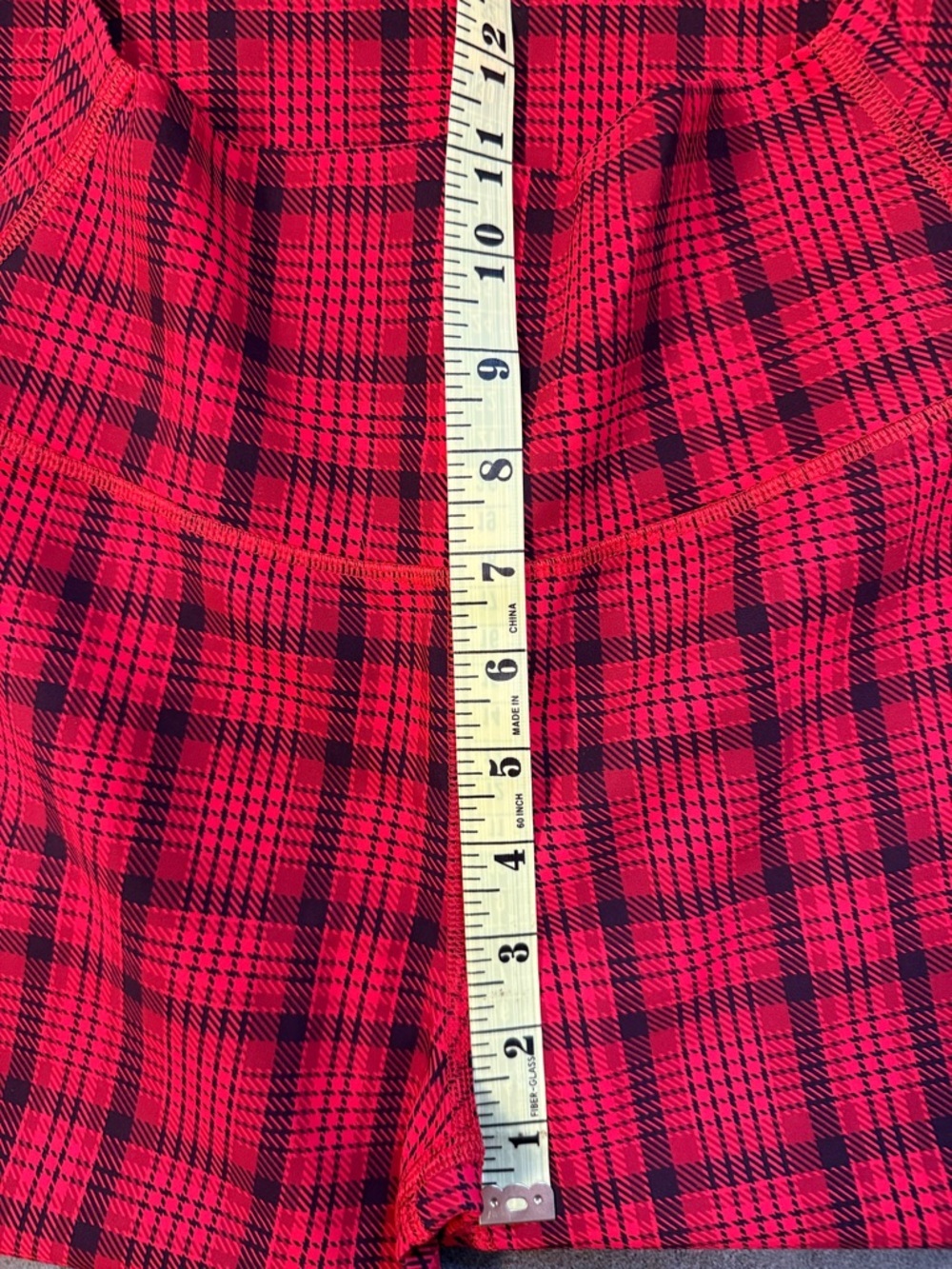 New! ALO YOGA Scarlet Plaid Print RARE! XS Leggings + Med Bra Top SOLD AS A SET - Picture 10 of 15